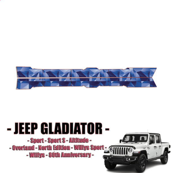 2020-2024 Jeep Gladiator Precut Paint Protection PPF Kit – Rocker Panels