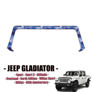 2020-2024 Jeep Gladiator Paint Protection PPF Kit – A Pillars + Rooftop
