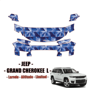 2021-2024 Jeep Grand Cherokee L – Laredo Precut Paint Protection PPF Kit – Partial Front