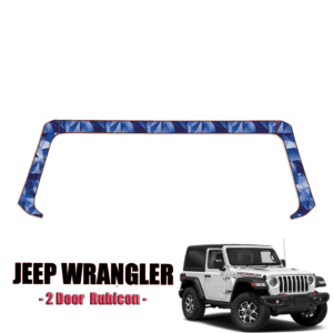 2021-2024 Jeep Wrangler 2 Door-Rubicon Paint Protection Kit A Pillars + Rooftop