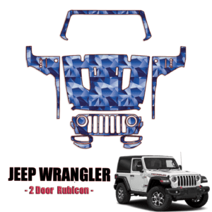 2021-2024 Jeep Wrangler 2 Door-Rubicon Pre Cut Paint Protection Kit – Full Front