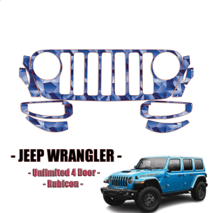 2021-2024 Jeep Wrangler Unlimited 4 Door – Rubicon Precut Paint Protection Kit – Front Bumper