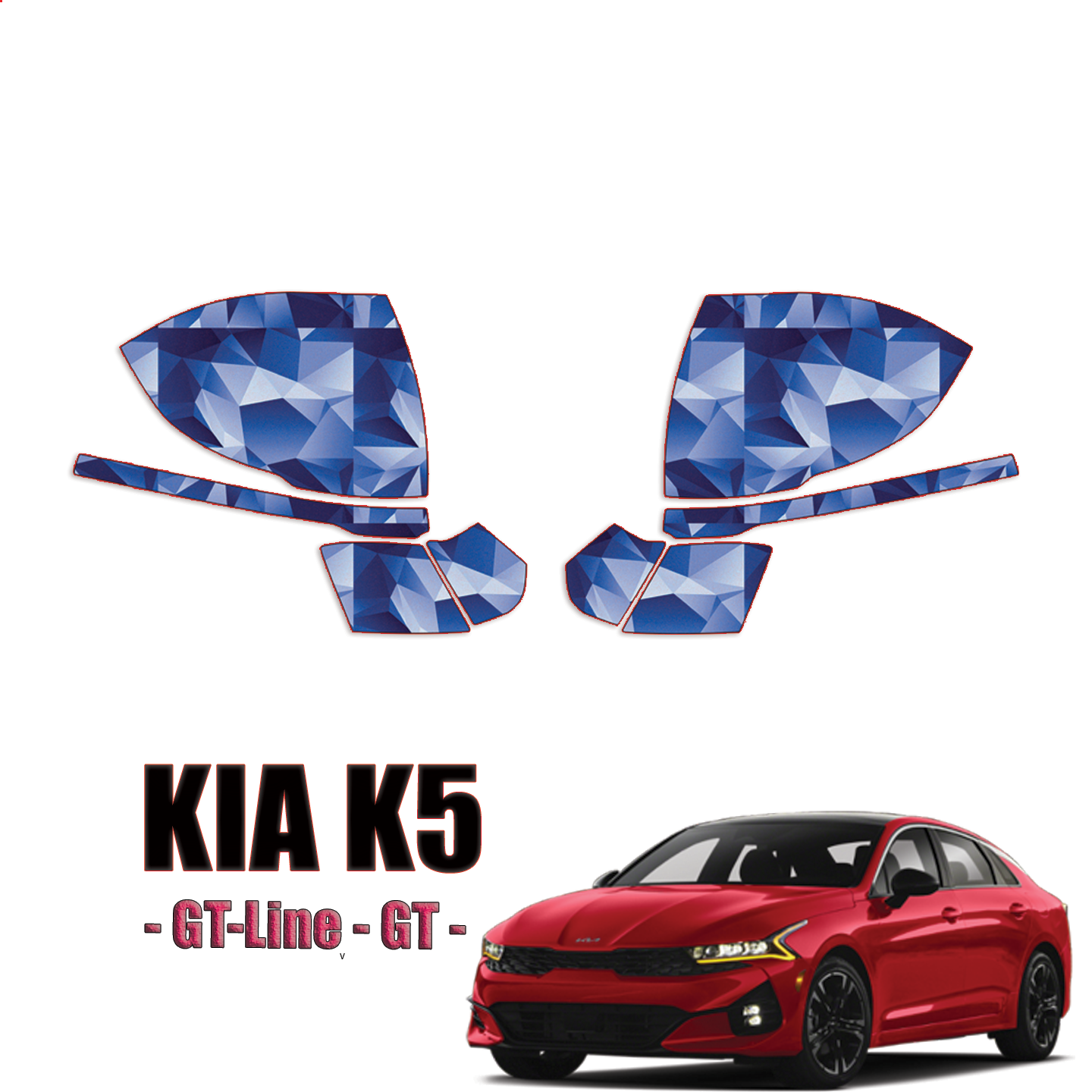 20212024 Kia K5 PPF Precut Paint Protection Kit Mirrors