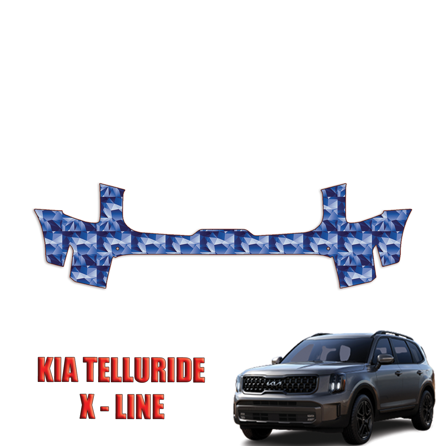 2023-2024 Kia Telluride X-Line Precut Paint Protection Kit – Front Bumper