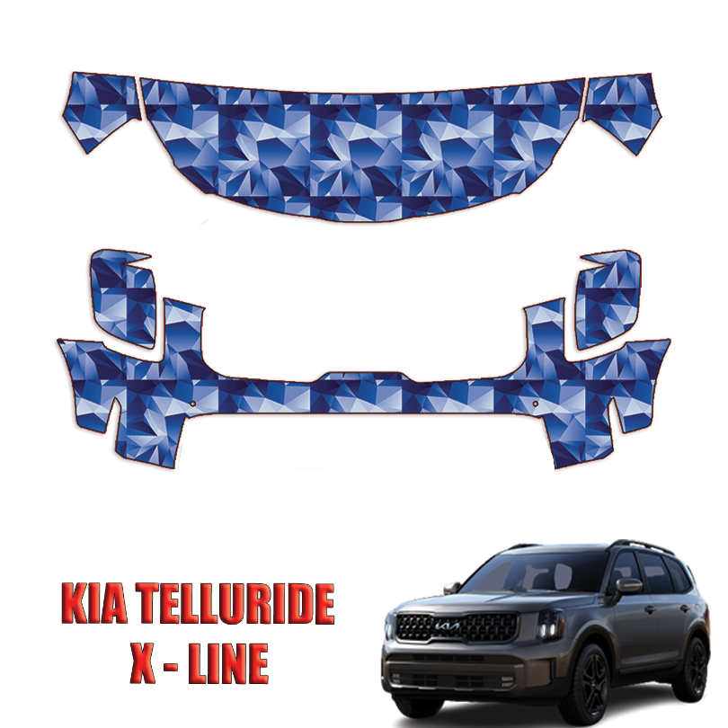 2023-2024 Kia Telluride X-Line Precut Paint Protection PPF Kit – Partial Front