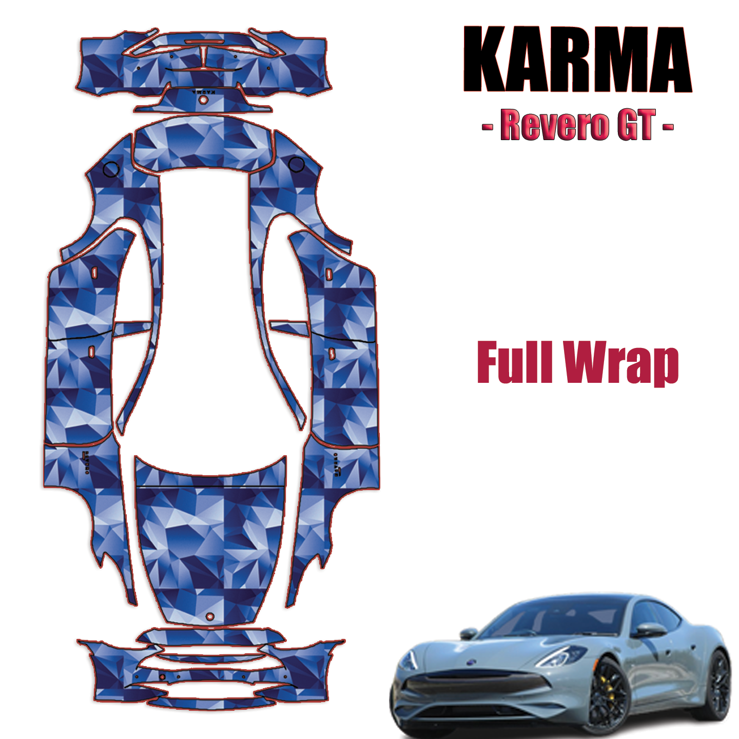 2020-2023 Karma Revero GT Precut Paint Protection Kit – Full Wrap Vehicle