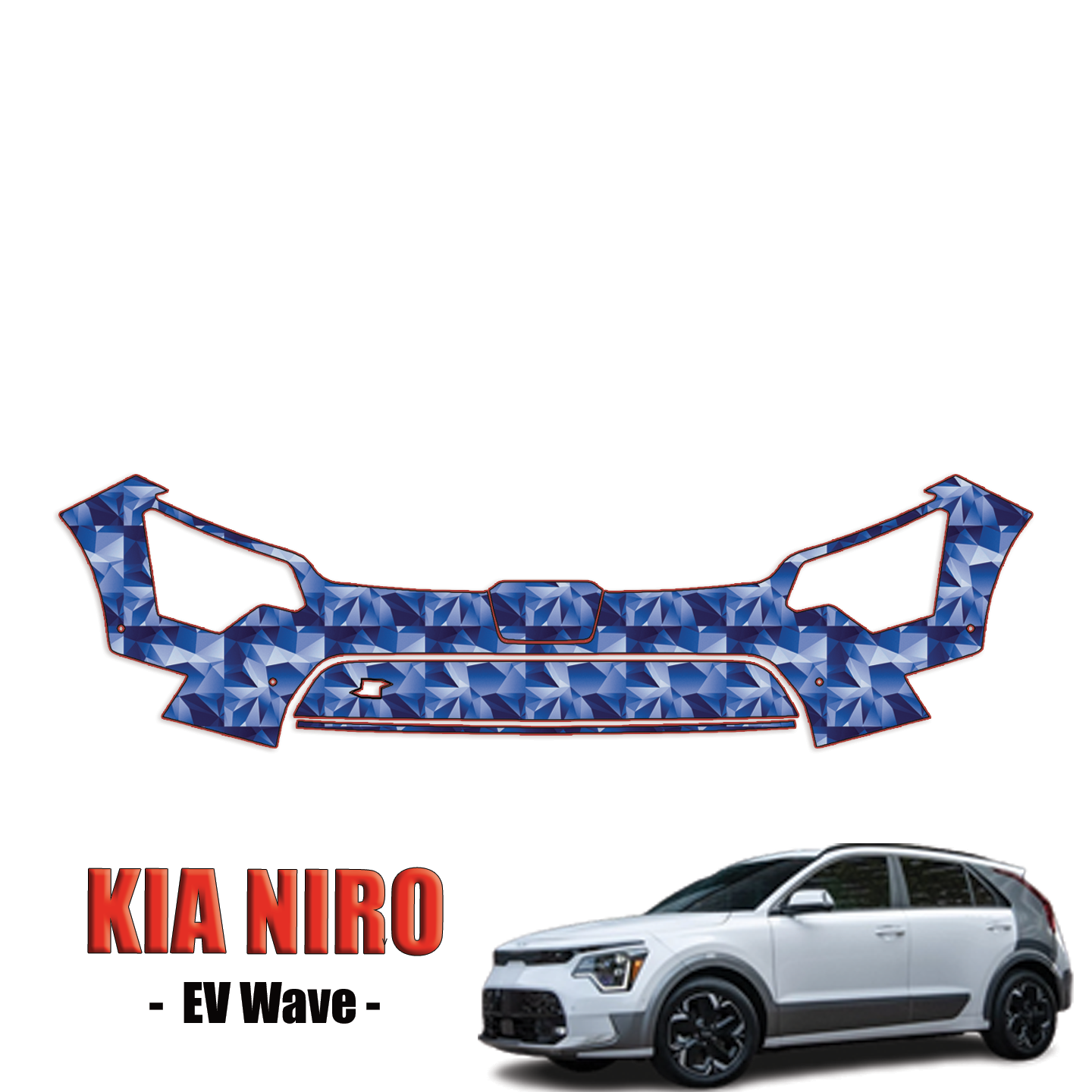 2023-2024 Kia Niro EV Wave Precut Paint Protection Kit – Front Bumper