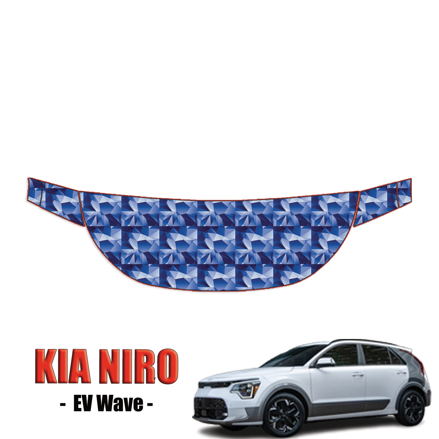 2023-2024 Kia Niro EV Wave Precut Paint Protection – Partial Hood + Fenders