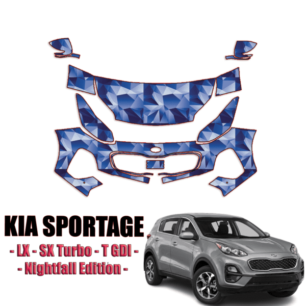 2017-2022 Kia Sportage LX, SX Turbo Precut Paint Protection Kit – Partial Front
