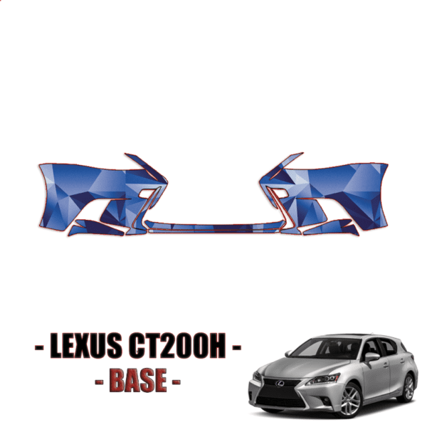 2014-2023 Lexus CT200h Base Precut Paint Protection Kit (PPF) – Front Bumper