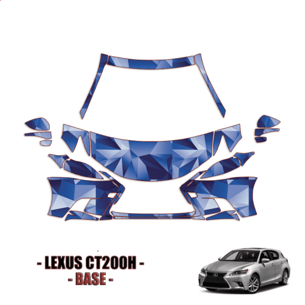 2014-2023 Lexus CT200H Base PPF Kit Pre Cut Paint Protection Kit – Partial Front