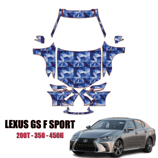 2016-2023 Lexus GS F Sport 200t, 350, 450h Pre-Cut Paint Protection Kit – Full Front + A Pillars + Rooftop