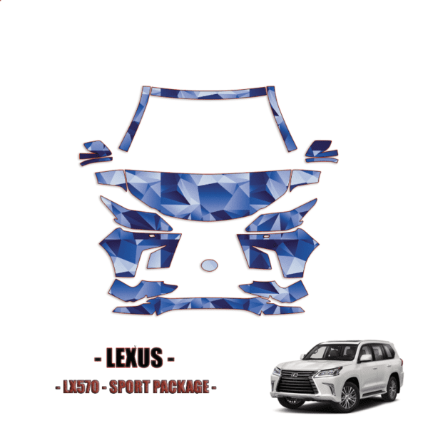 2016-2021 Lexus LX 570 PPF Kit Pre Cut Paint Protection Kit – Partial Front