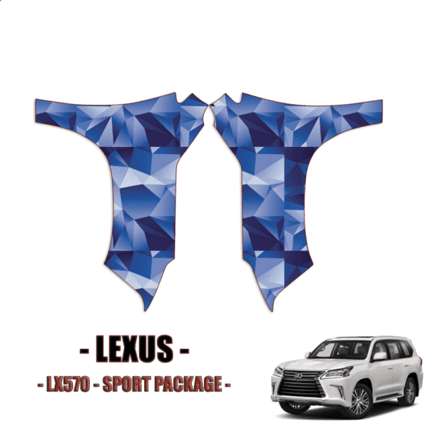 2020-2021 Lexus LX570 Sport – Precut (PPF) Paint Protection Kit – Full Front Fenders