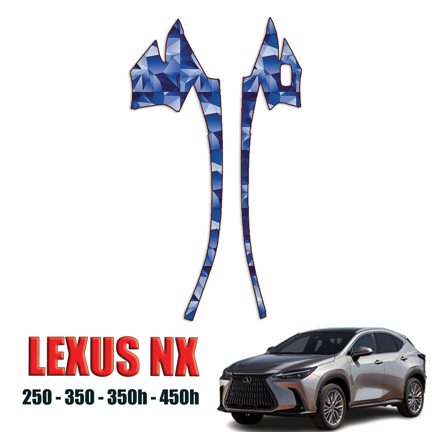 2022-2024 Lexus NX Precut Paint Protection Kit PPF – Quarter Panels
