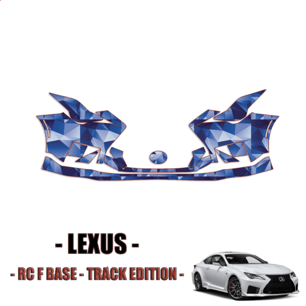 2020 – 2023 Lexus RC F Base, Track Edition Paint Protection Kit (PPF) – Front Bumper