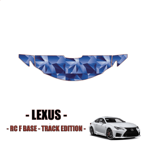 2020-2023 Lexus RC F Base, Track Edition Precut Paint Protection – Partial Hood + Fenders