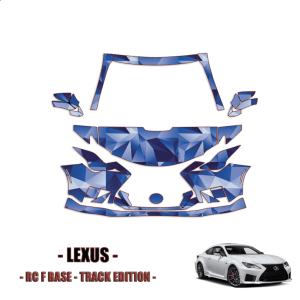 2020 – 2023 Lexus RC F Base, Track Edition Pre Cut Paint Protection Kit – Partial Front