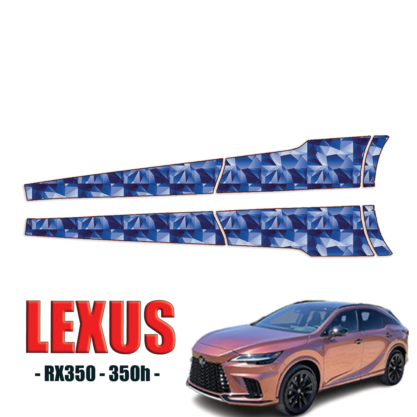 2023-2024 Lexus RX Precut Paint Protection Kit (PPF) – Rocker Panels