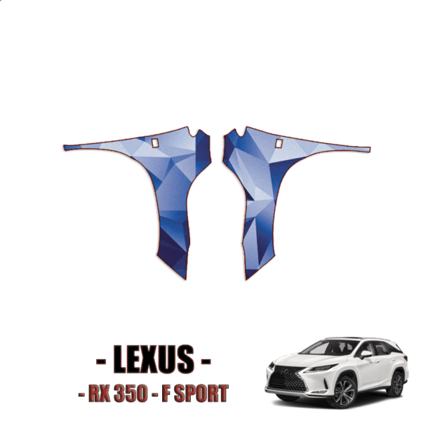 2020-2022 Lexus RX 350 F-Sport Precut Paint Protection Kit (PPF) – Full Front Fenders