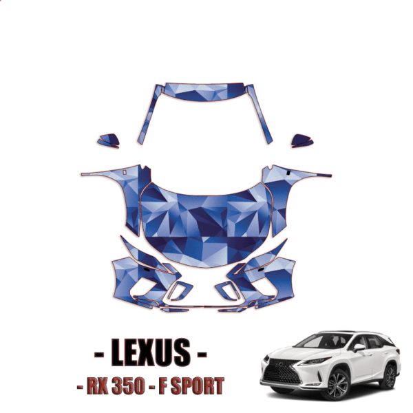 2020-2022 Lexus RX 350 F-Sport PPF Kit Pre Cut Paint Protection Kit-Full Front+A Pillars+Rooftop