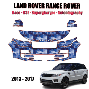 2013-2017 Land Rover Range Rover – Base, HSE, Supercharged, Autobiography Pre Cut Paint Protection Kit – Partial Front