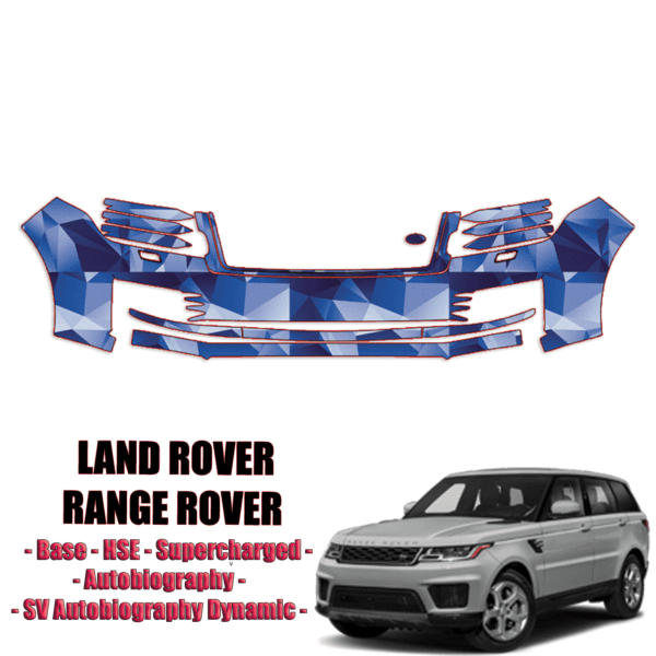 2018-2022 Land Rover Range Rover Base Pre-Cut Paint Protection Kit – Front Bumper