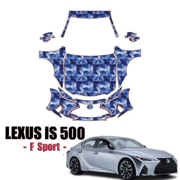 2022 Lexus IS 500 F Sport Pre-Cut Paint Protection Kit-Full Front + A Pillars + Rooftop