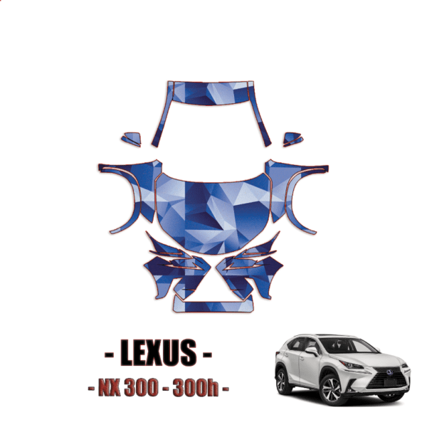 2018-2021 Lexus NX300 300H PPF Kit Pre Cut Paint Protection Kit – Full Front + A Pillars + Rooftop