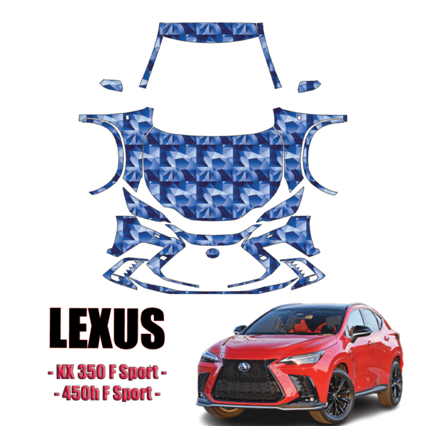 2022-2024 Lexus NX Pre Cut Paint Protection Kit (PPF) – Full Front