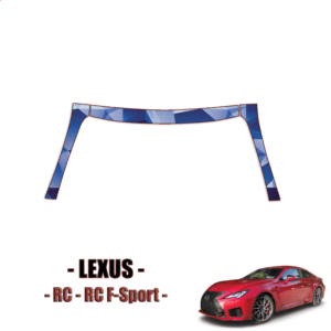 2019-2023 Lexus RC, RC F-Sport Paint Protection Kit (PPF) – A-Pillars + Roof Top
