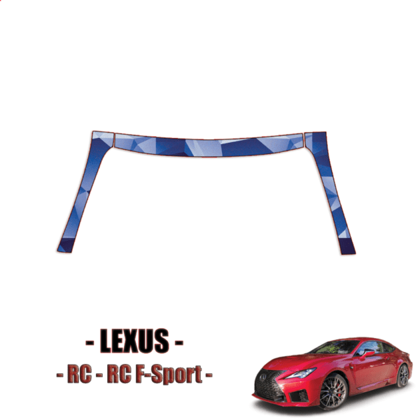 2019 -2023 Lexus RC, RC F-Sport Paint Protection Kit (PPF) – A-Pillars + Roof Top
