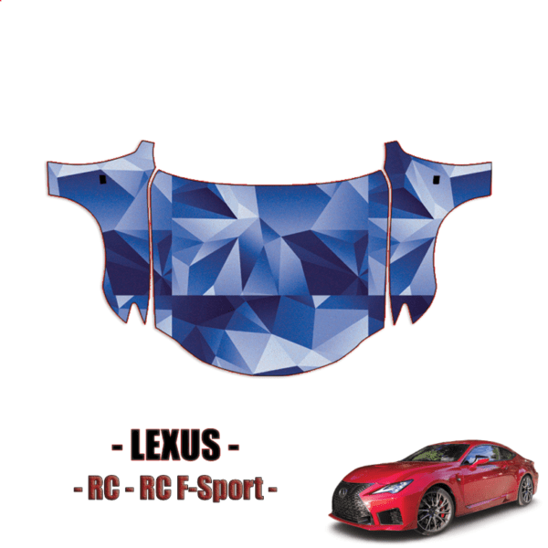 2019-2023 Lexus RC Precut Paint Protection Kit Full Hood + Fenders