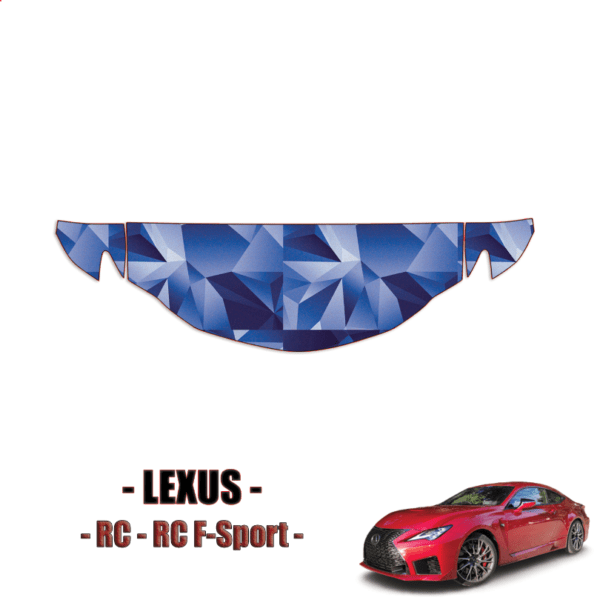 2019 -2023 Lexus RC, RC F-Sport Precut Paint Protection Partial Hood + Fenders