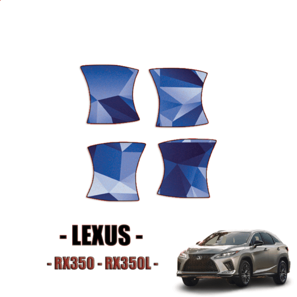 2020-2022 Lexus RX350, RX350L Precut Paint Protection Kit (PPF) – Door Cups