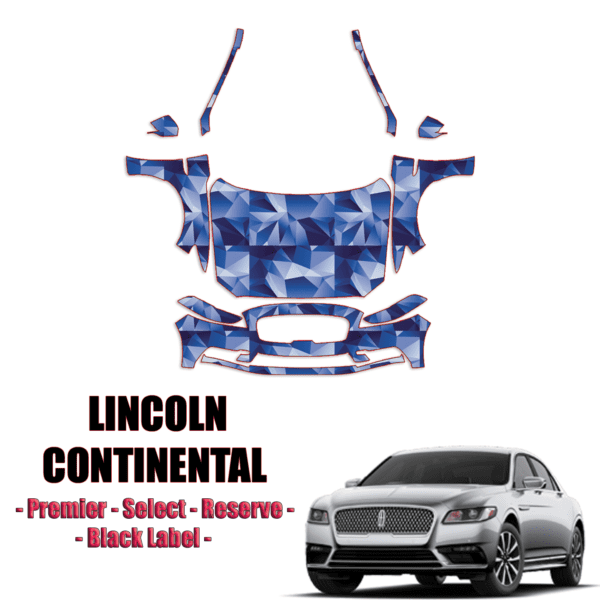 2017-2023 Lincoln Continental – Premier, Select, Reserve, Black Label Pre Cut Paint Protection Kit – Full Front +A Pillars