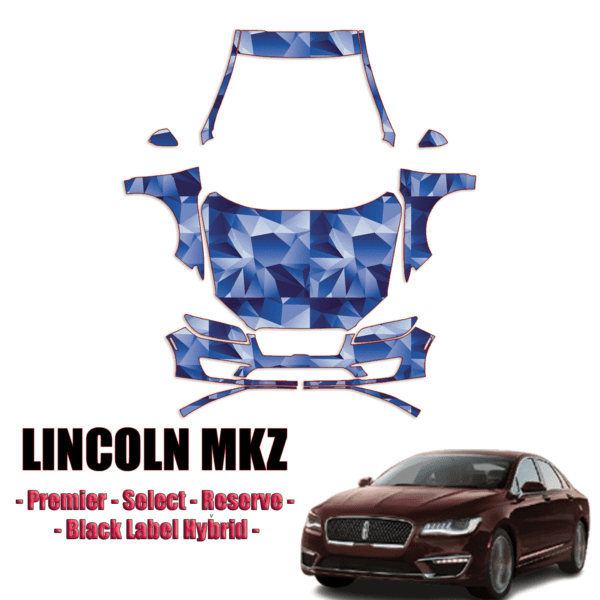 2017-2022 Lincoln MKZ  Pre Cut Paint Protection Kit-Full Front +A Pillars + Rooftop