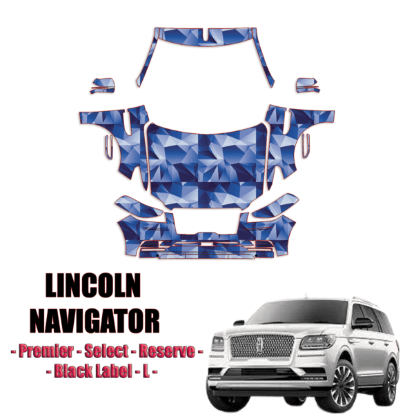 2018-2021 Lincoln Navigator Pre Cut Paint Protection PPF Kit – Full Front +A Pillars + Rooftop