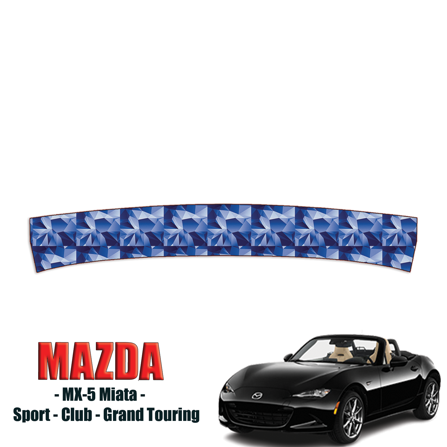 2016-2024 Mazda MX-5 Miata – Sport, Club, Grand Touring Precut Paint Protection Kit – Bumper Step
