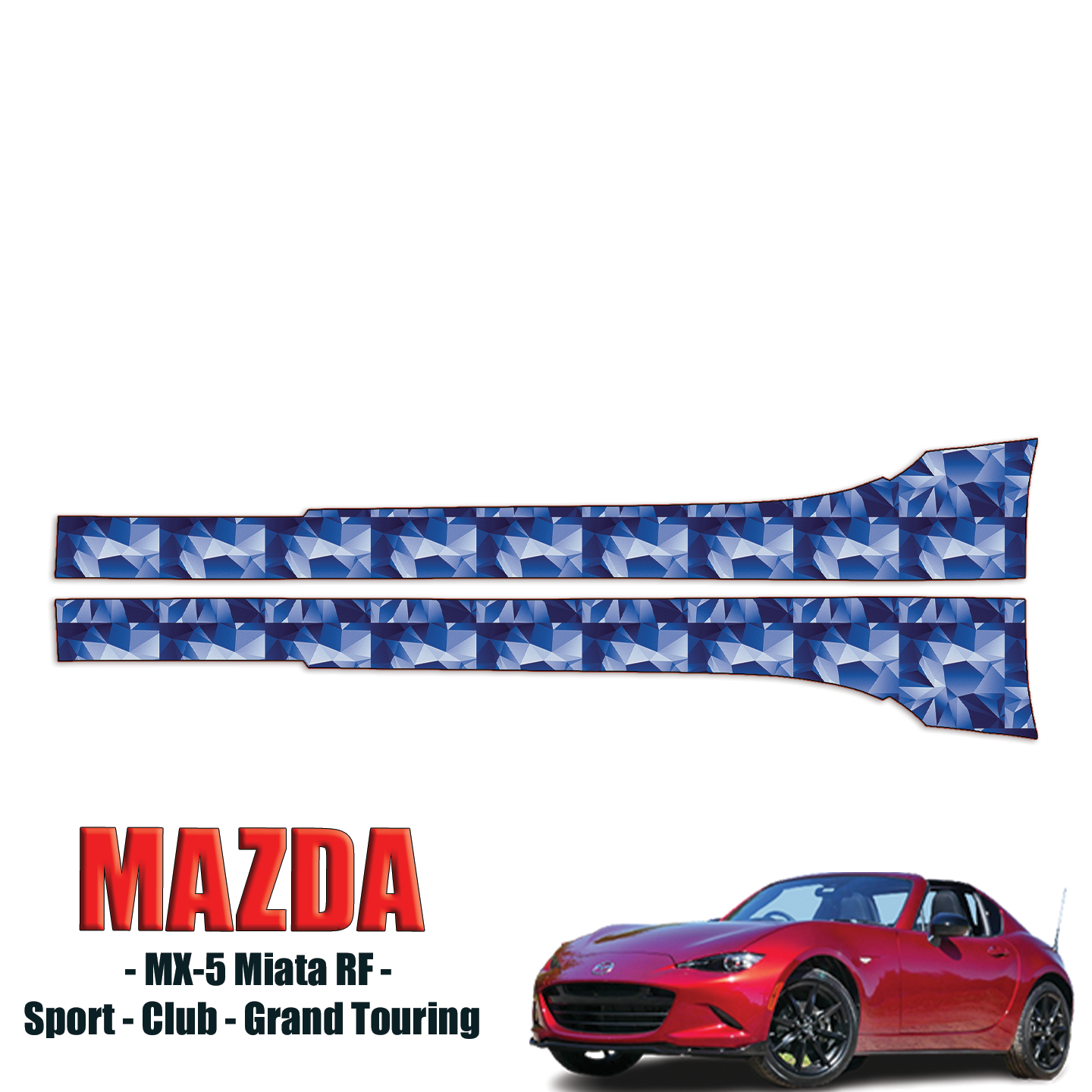 2016-2024 Mazda MX-5 Miata RF – Club, Grand Touring Precut Paint Protection Kit – Rocker Panels