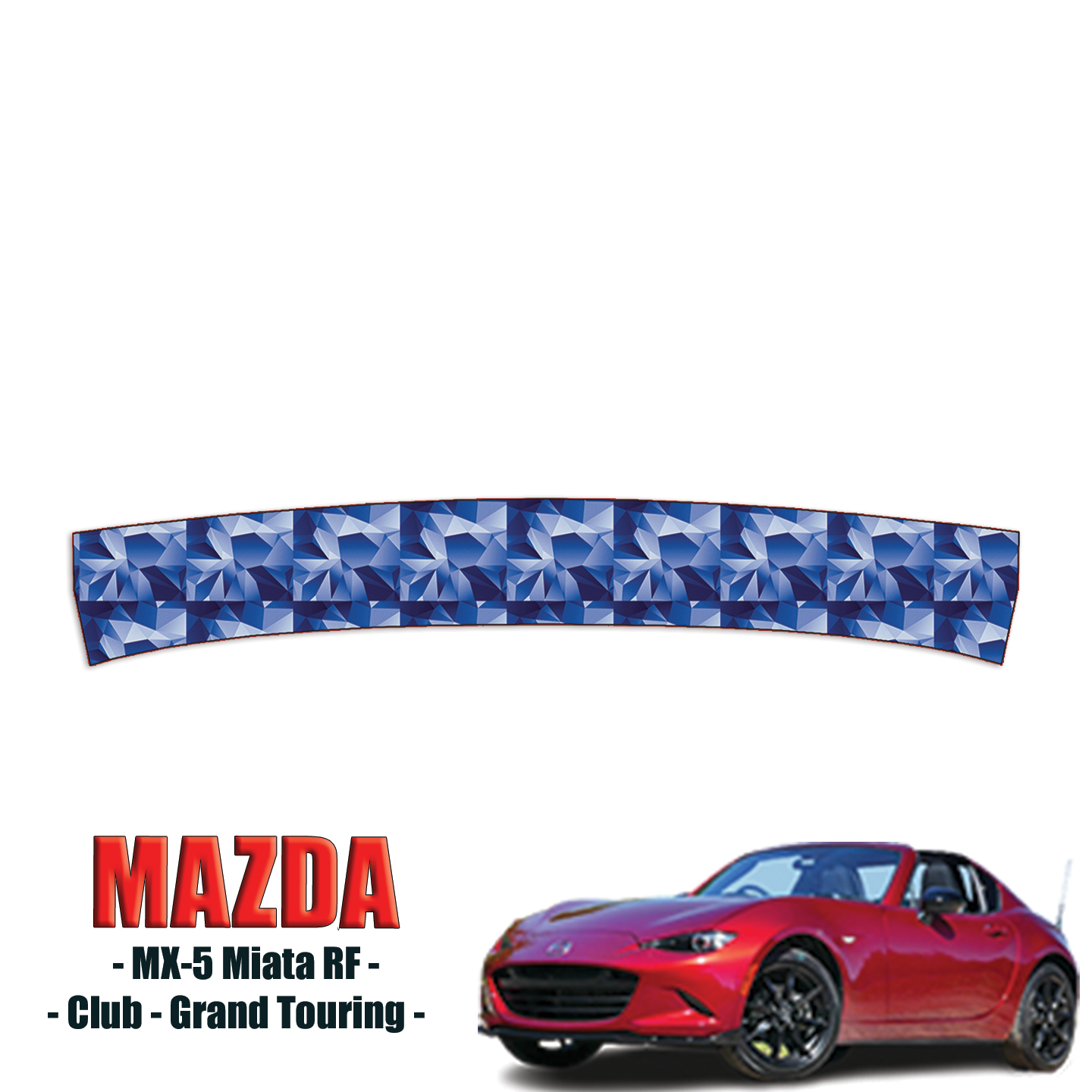 2016-2024 Mazda MX-5 Miata RF – Club, Grand Touring Precut Paint Protection Kit – Bumper Step