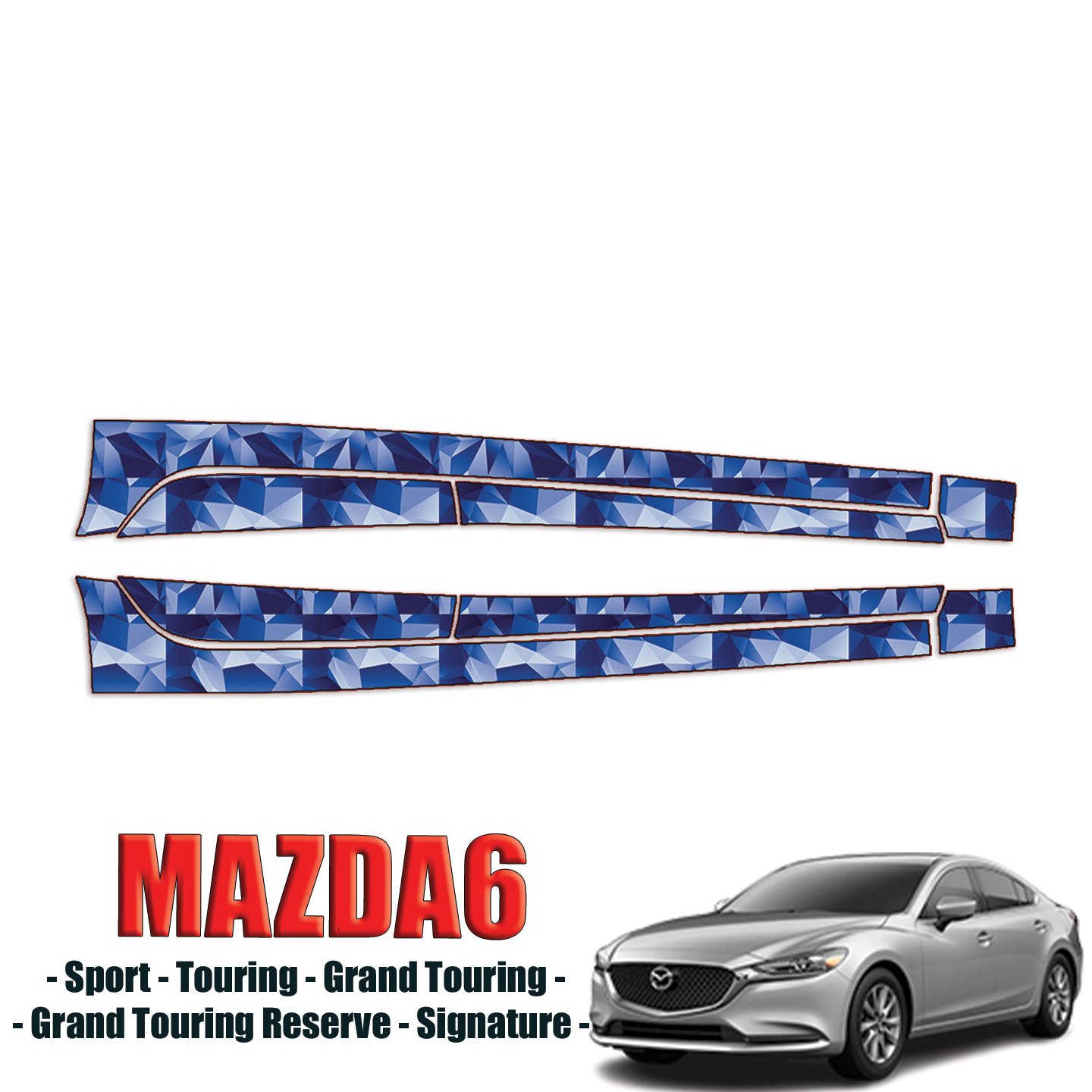 2018-2021 Mazda Mazda6 Precut Paint Protection PPF Kit – Rocker Panels