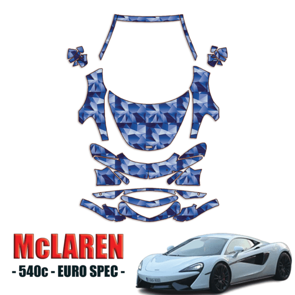 2016-2024 McLaren 540C – Euro Spec Precut Paint Protection Kit – Full Front + A Pillars + Rooftop