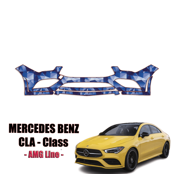 2020-2022 Mercedes-Benz CLA-Class – AMG Line Precut Paint Protection Kit – Front Bumper