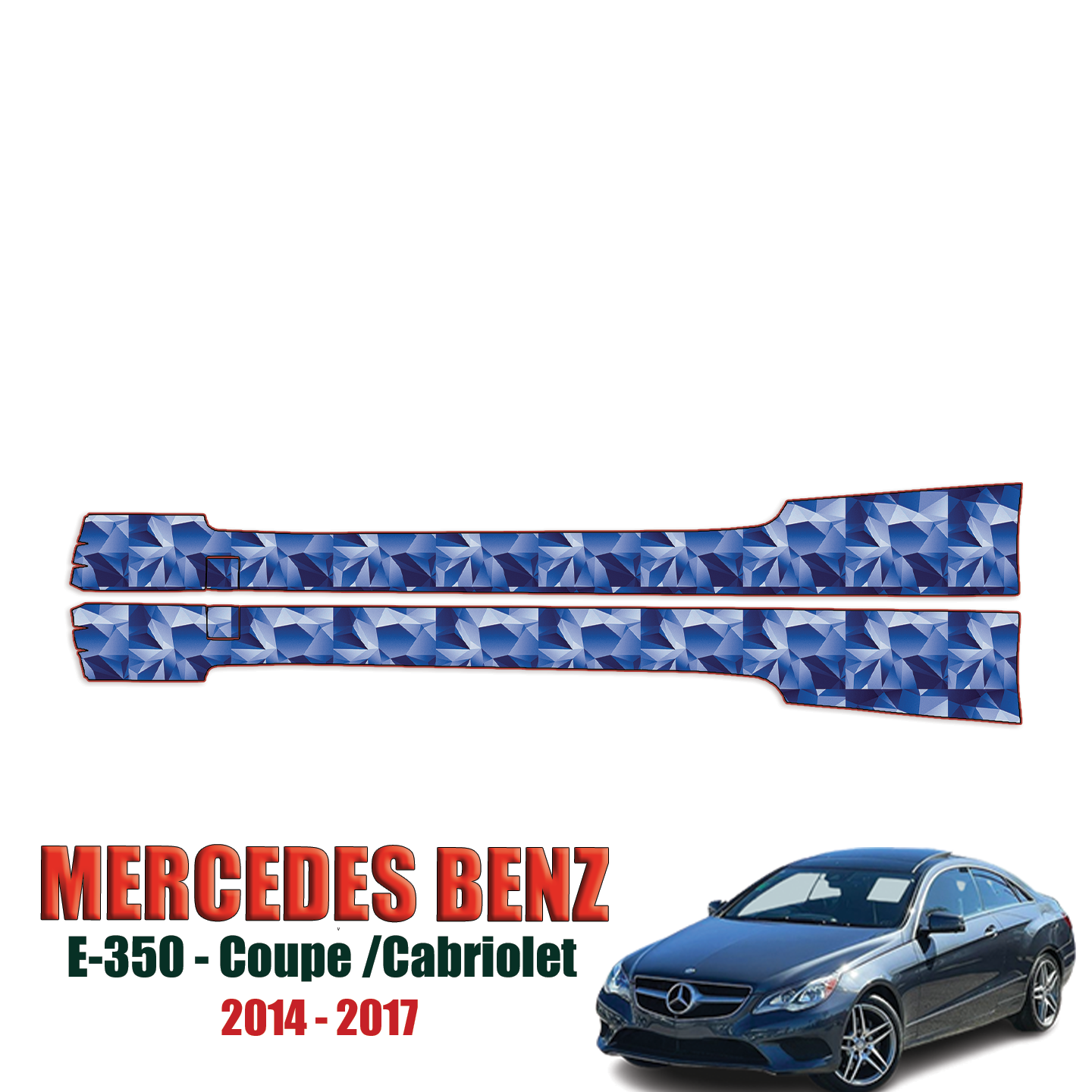 2014-2017 Mercedes Benz E-350 Precut Paint Protection Kit – Rocker Panels