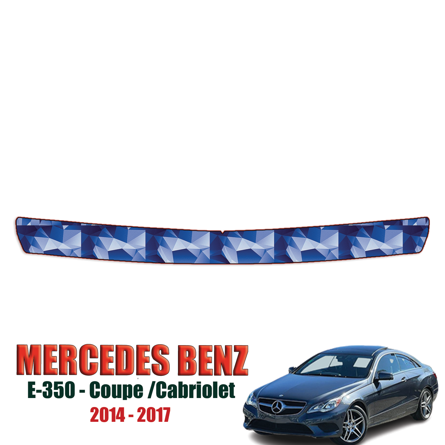 2014-2017 Mercedes Benz E-350 Precut Paint Protection Kit – Bumper Step