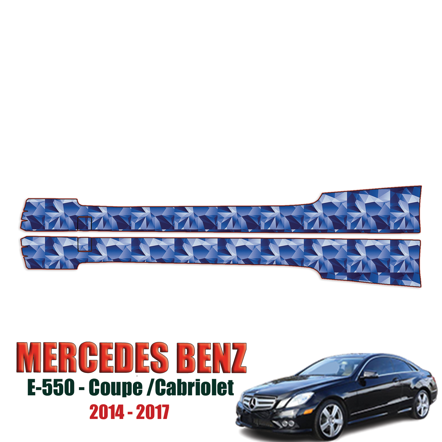 2014-2017 Mercedes Benz E-550 Precut Paint Protection Kit – Rocker Panels