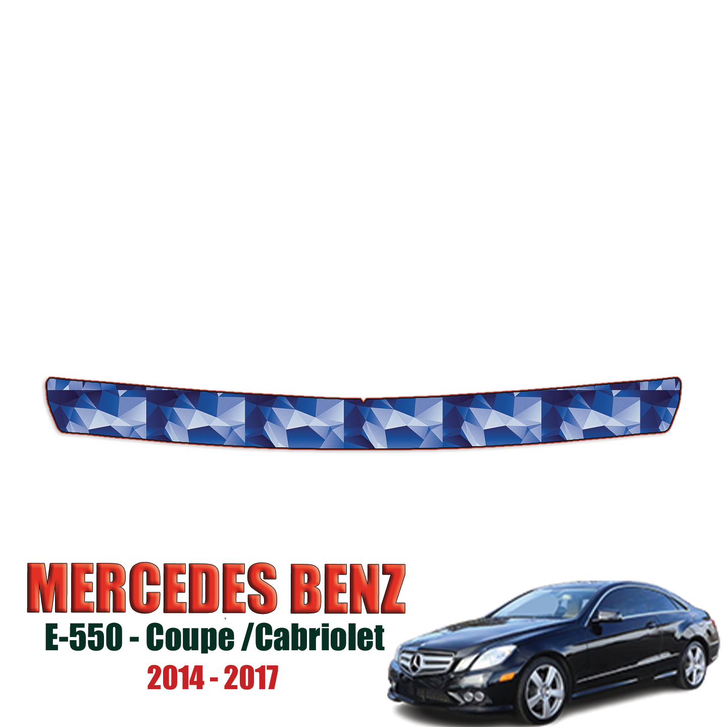 2014-2017 Mercedes Benz E-550 Precut Paint Protection Kit – Bumper Step