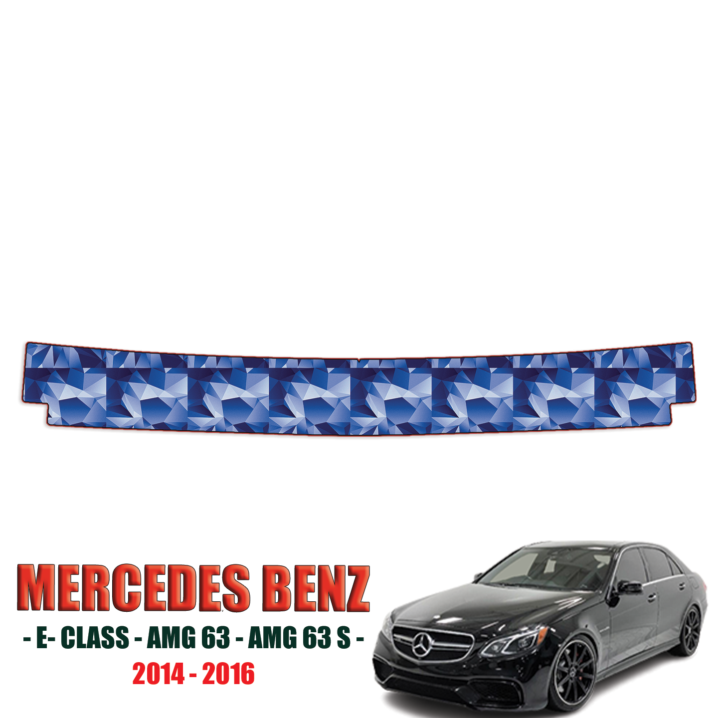 2014-2016 Mercedes Benz E-Class AMG E63, AMG 63S Precut Paint Protection Kit – Bumper Step