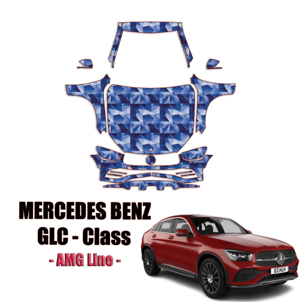 2020-2022 Mercedes-Benz GLC-Class AMG Line Pre Cut Paint Protection Kit – Full Front + A Pillars + Rooftop